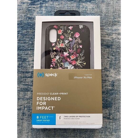 Speck Floral Black Phone Case iPhone XS Max - Picture 5 of 7